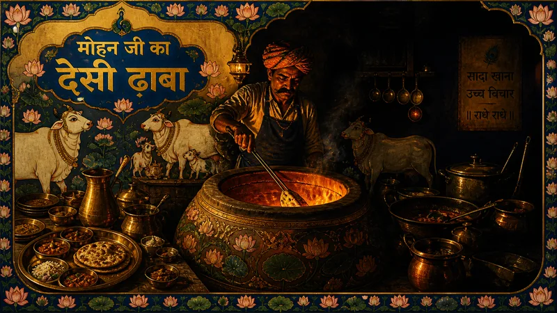 Mohan ji ka Desi Dhaba — pure veg thali