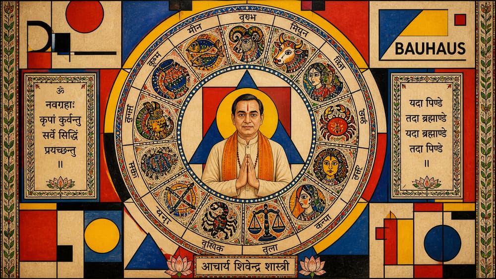 Astrological wheel composition